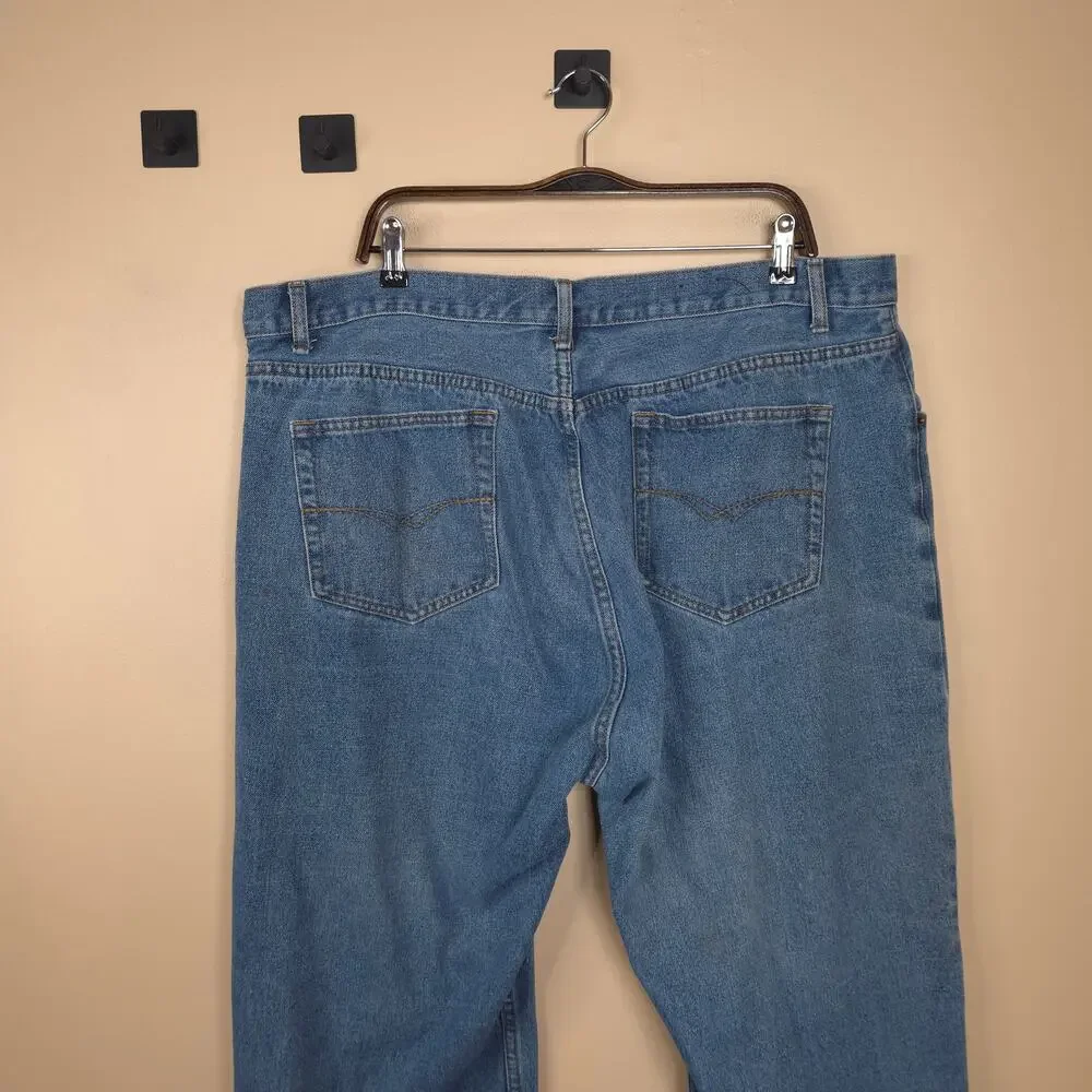Big Creek Clothing Relaxed Fit 100% Cotton Straight Leg Jeans Size 44x32